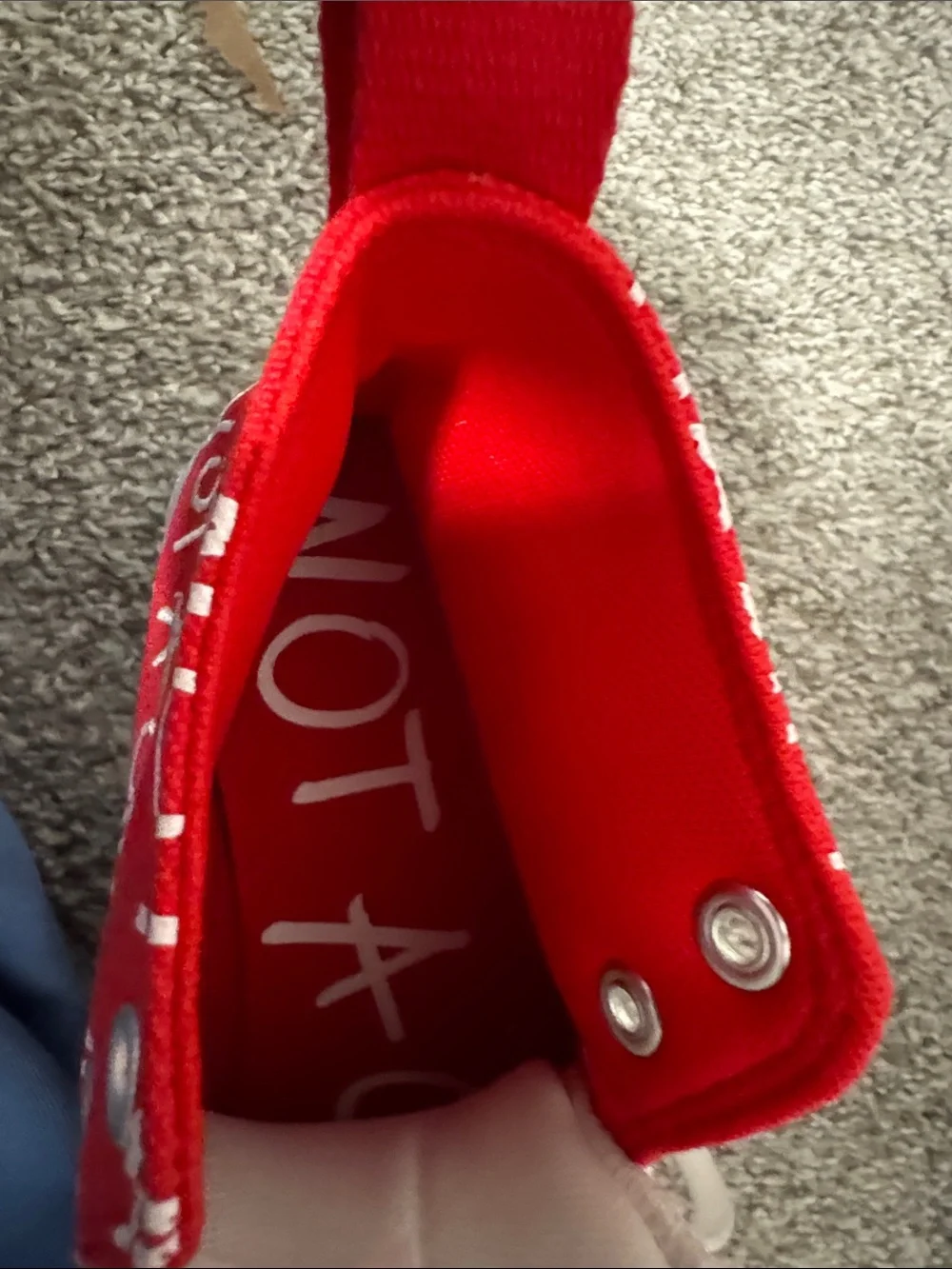 Not A Chuck Red High-Top Converse Sneakers - New without box- size 8